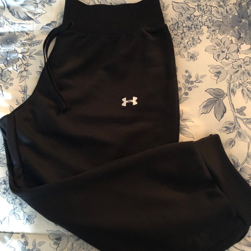 Black Under Armour Capri Length Sweatpants